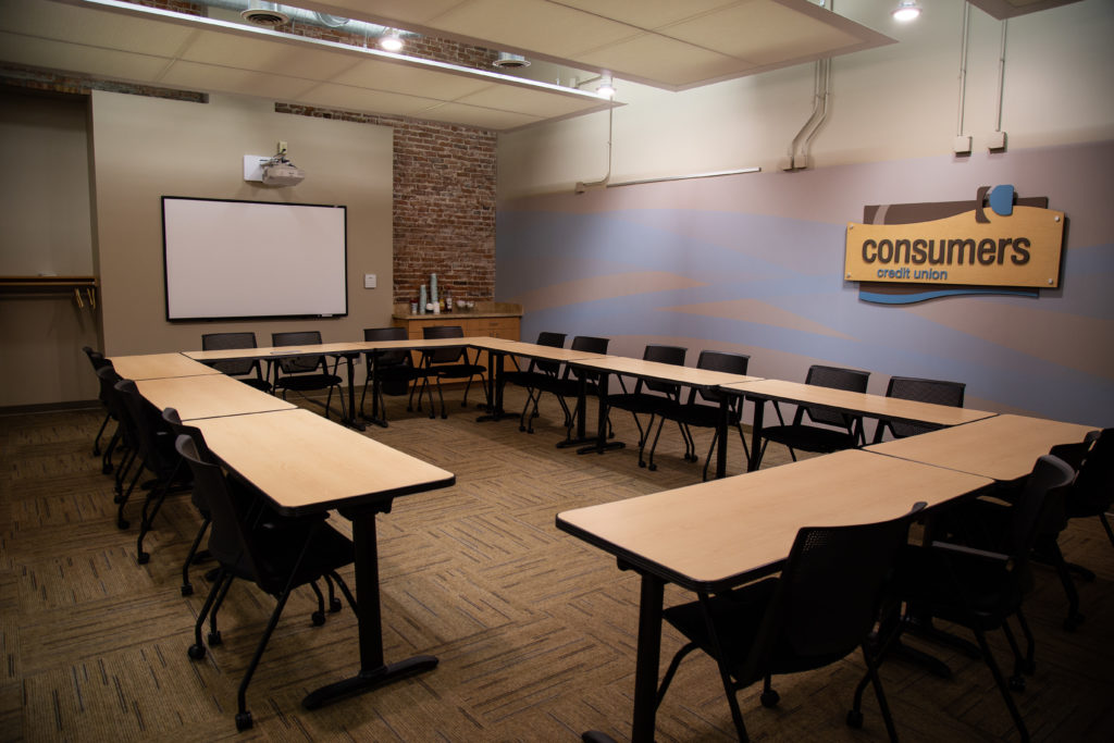 Meeting room at Consumers Credit Union
