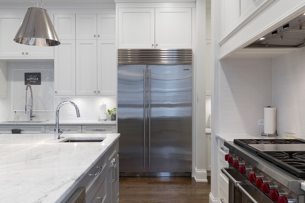 White kitchen with new appliances