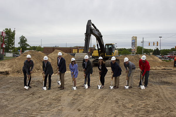 The Consumers Credit Union Muskegon Branch groundbreaking event.