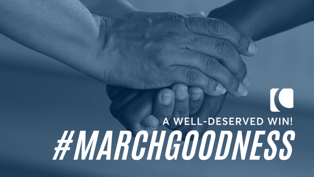 #MarchGoodness - A well-deserved win.