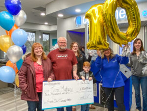 Consumers member Tim receives $10,000 through the Fresh Start Home Sweepstakes.