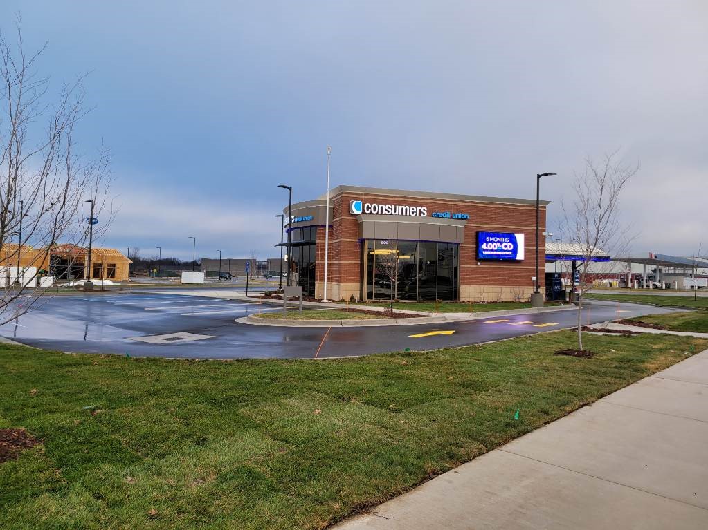 Consumers Credit Union's Delta office in Lansing, Michigan.