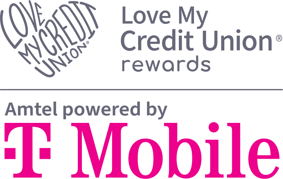 T-Mobile and Love My Credit Union Rewards logos
