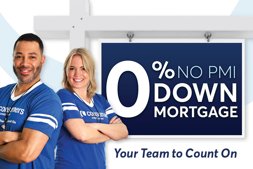 0% Down No PMI web page header